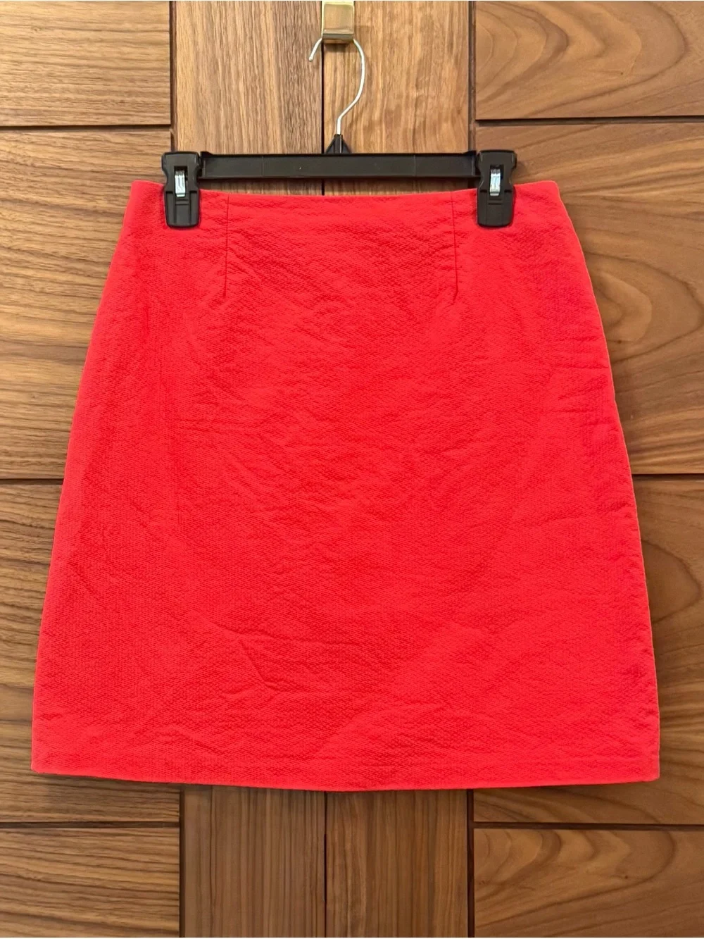J. Crew Red A-Line Mini Skirt Women's Size 8